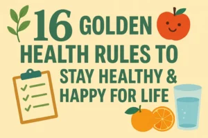 🌱 16 Golden Health Rules to Stay Healthy & Happy for Life