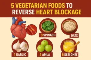 Vegetarian foods for heart blockage